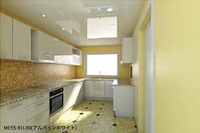 膜天井による光のイメージ