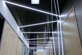 膜天井の施工例