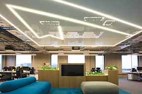 膜天井の施工例