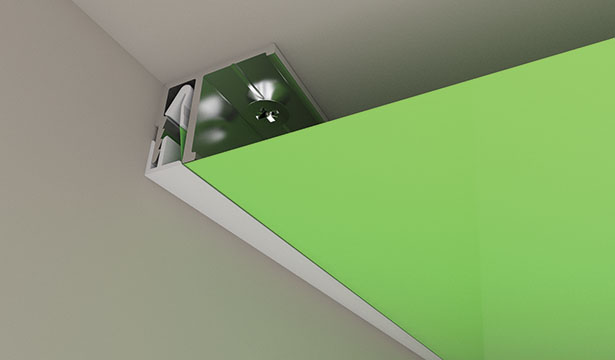 膜天井の取付部詳細2